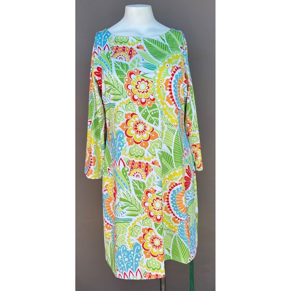 Beacon Hill Lily L UV Breathable Performance Dress Floral 60's Retro‎ Whimsy